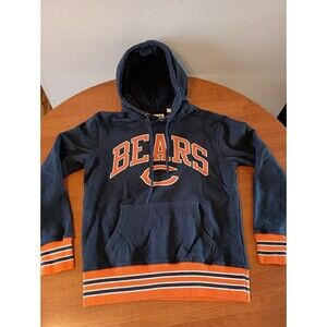 Tailgate Chicago Bears Hoodie Sweatshirt Womens Small Navy Blue Banded Waist